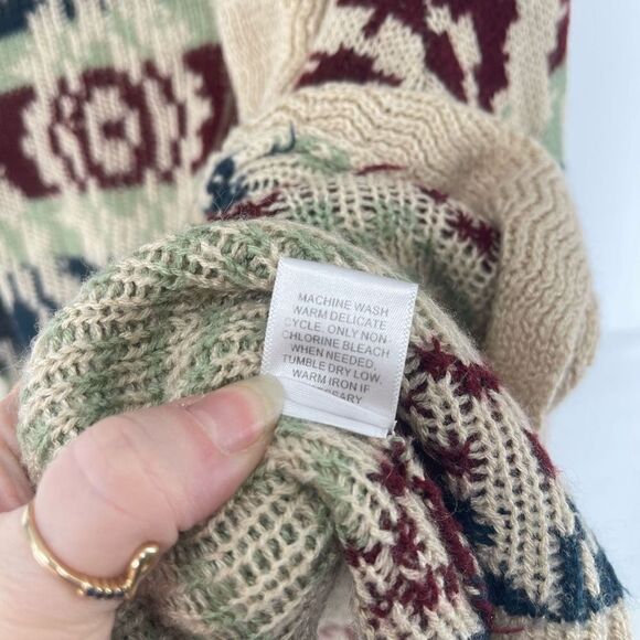 Charlotte Russe Women's Cardigan Sweater Open Front Acrylic Knit southwestern Sm - Picture 10 of 11